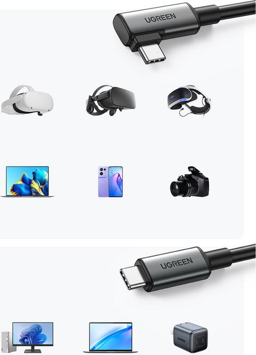 Produktbild Ugreen USB C – USB C (5 m, USB 3.2 Gen 1)