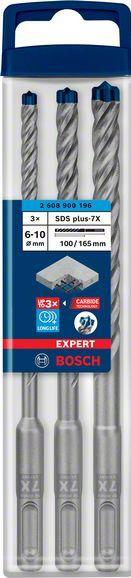 Produktbild Bosch Professional Zubehör EXPERT SDS plus-7X Hammerbohrer-Set, 5/6/6/8/10 mm, 5-tlg. (5.0 mm, 6.0 mm, 10.0 mm, Ø 8.0 mm)