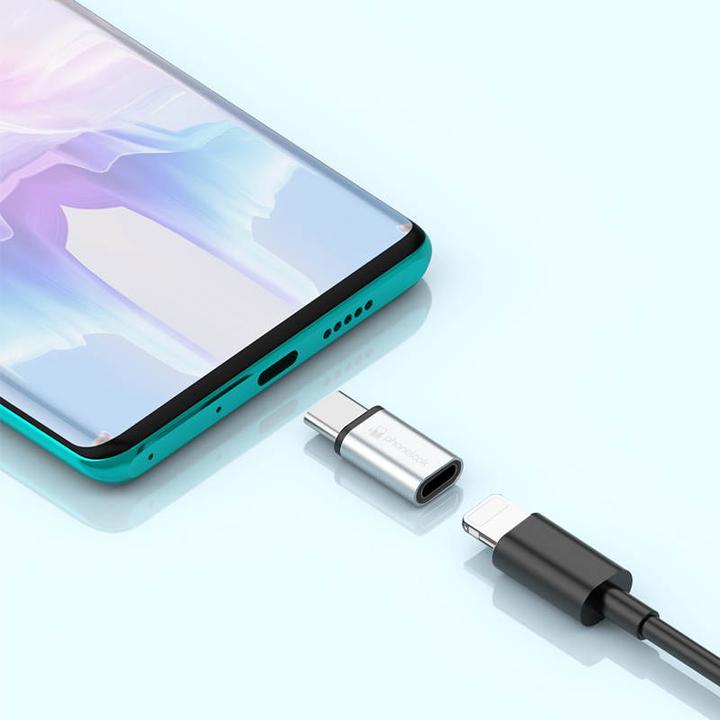 Produktbild PhoneLook Adapter Lightning (eingang) zu USB-C für iPhone 15 (Lightning, USB Typ C)