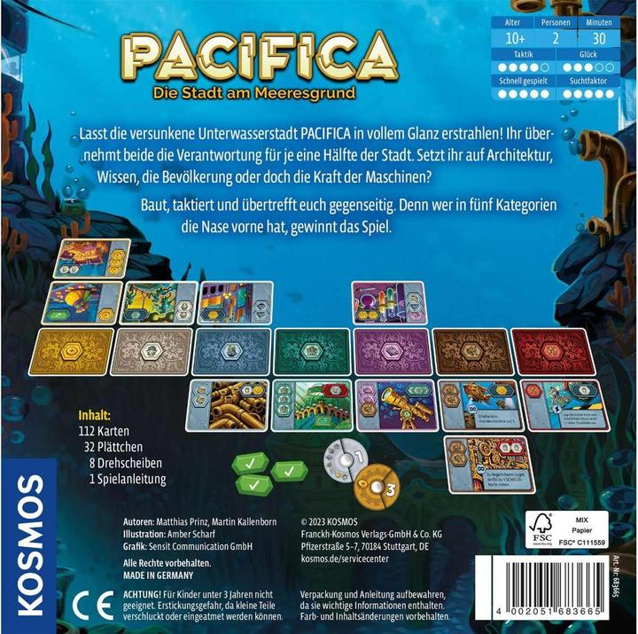 Actual product image Kosmos Pacifica (German)