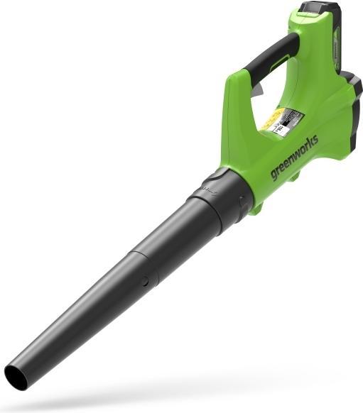Actual product image Greenworks G24AB, Løvblaeser, 24V, m/2Ah Batteri og lader (Rechargeable battery operated, Leaf blower)