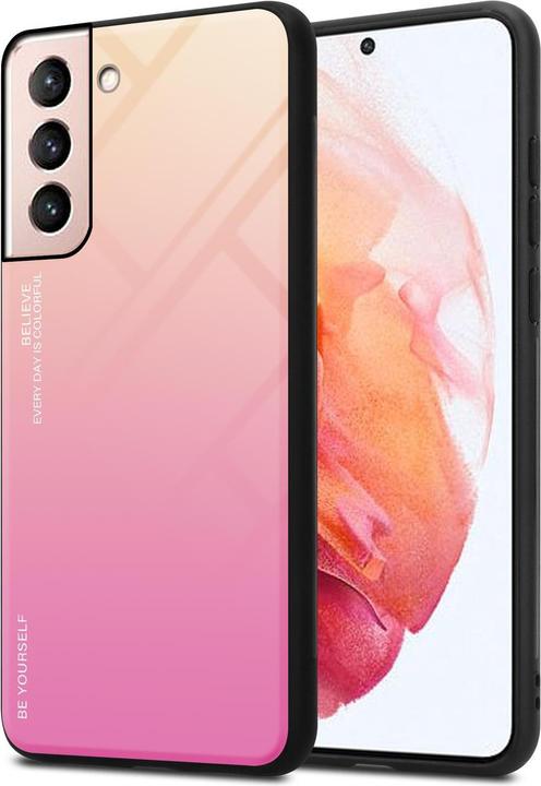 Actual product image Cadorabo TPU 2 colors glass cover (Samsung Galaxy S21 5G)