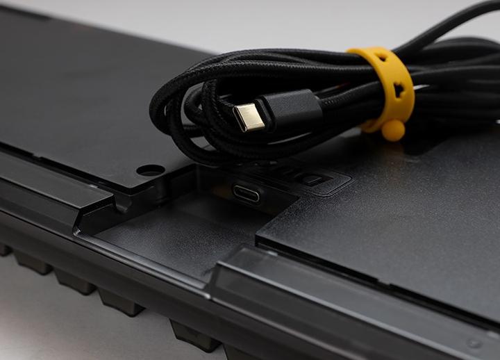 Actual product image Ducky One 3 Aura Black Gaming Keyboard, RGB LED - MX-Brown (DE, Cable)