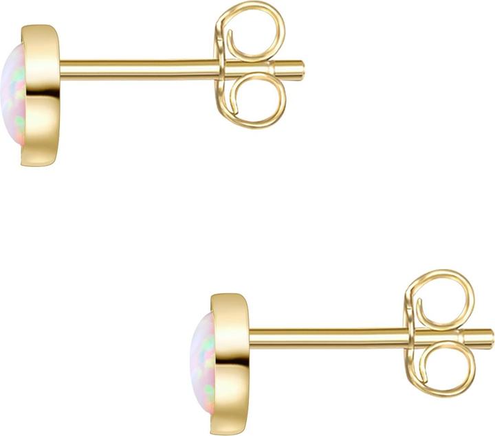 Produktbild Glanzstücke München Damen Sterling Silber Opal (synth.) gelbgold - 28347 (Sterling Silber)