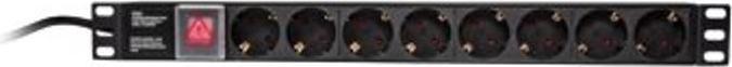 Image du produit LogiLink Barre d'alimentation (8 x, CEE 7/3, 2 m)