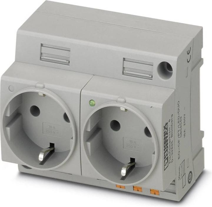Image du produit Phoenix Contact Prise pour armoire de commande EO-CF/PT/LED/DUO Gris 1 pc.
