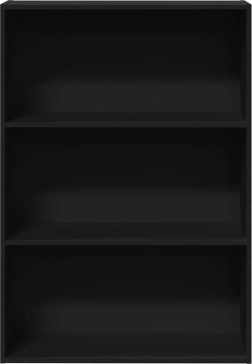 Actual product image VidaXL Bücherregal Standregal Büroregal Aktenregal Aufbewahrungsregal Schwarz (80 x 30 x 114 cm)