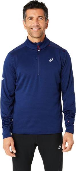 ASICS Performance ROAD WINTER 1/2 ZIP TOP Men BLUE EXPANSE