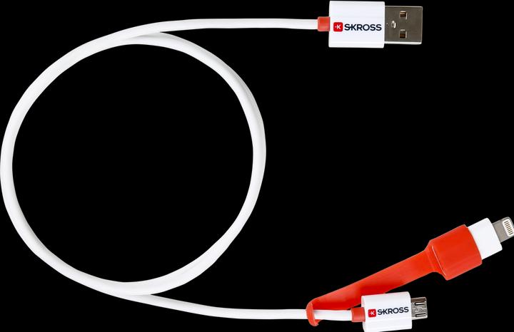 Actual product image Skross 2 in 1 Charge & Sync Cable (1 m, USB 2.0)