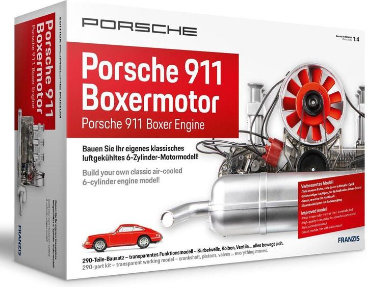 Actual product image Franzis Porsche 911 boxer engine