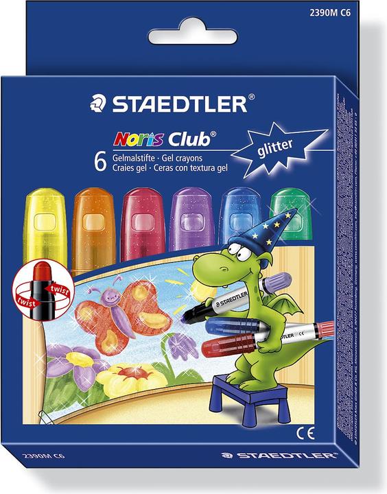 Actual product image Staedtler Noris Club Gel Crayons metallic 6pcs (Assorted colours, 6 x)