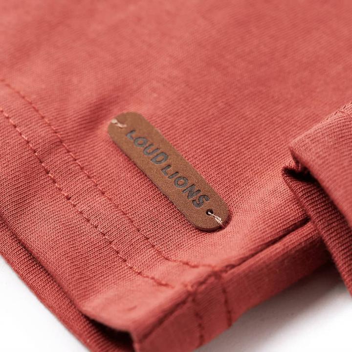 Actual product image VidaXL Children's long-sleeved shirt Henna 92,Material: 100 % cotton,colour (92)