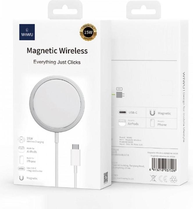 Immagine prodotto Wiwu Caricatore magnetico MagSafe 15W (15 W)