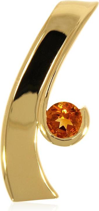 Produktbild Xen Anhänger mit 5 mm Madeira Citrin ca. 0,50 ct. gelbvergoldet (925 Sterling Silber)