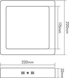 Image du produit Nobile 1561611312 Structure du panneau LED (1700 lm)