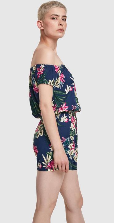 Actual product image Urban Classics Ladies AOP Off Shoulder Short Jumpsuit (5XL)