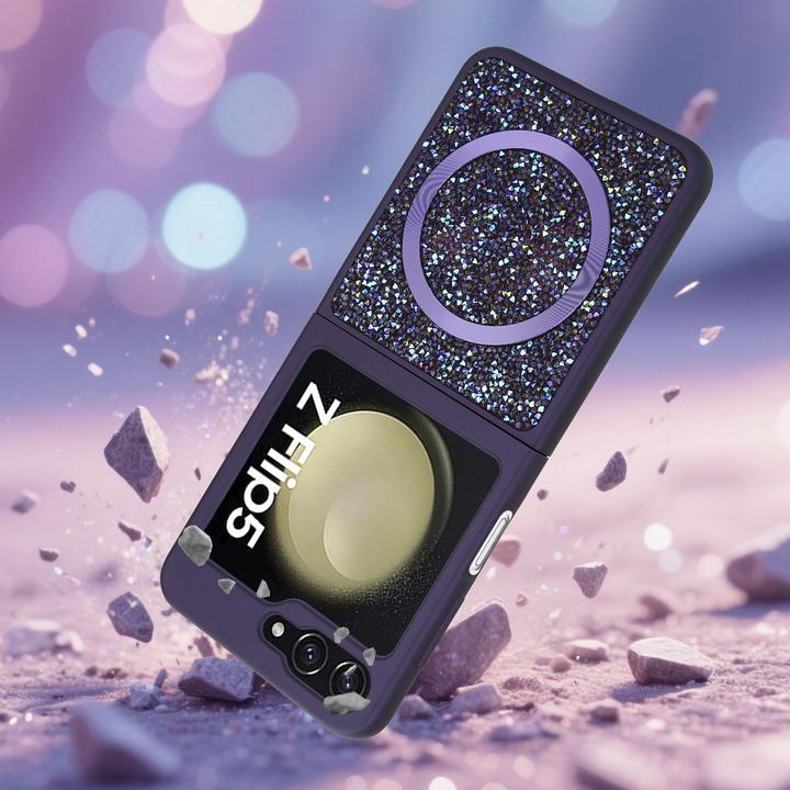 Image du produit Cadorabo Coque pour Samsung Galaxy Z FLIP 5 Paillettes Scintillant Design (Samsung Galaxy Z Flip 5G)