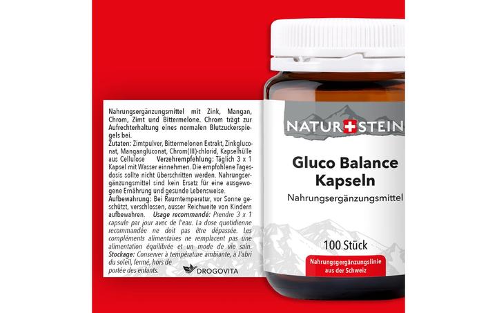 Produktbild Naturstein Gluco Balance Kapseln 100Stk. (100 Stück, Kapseln, 147 g)