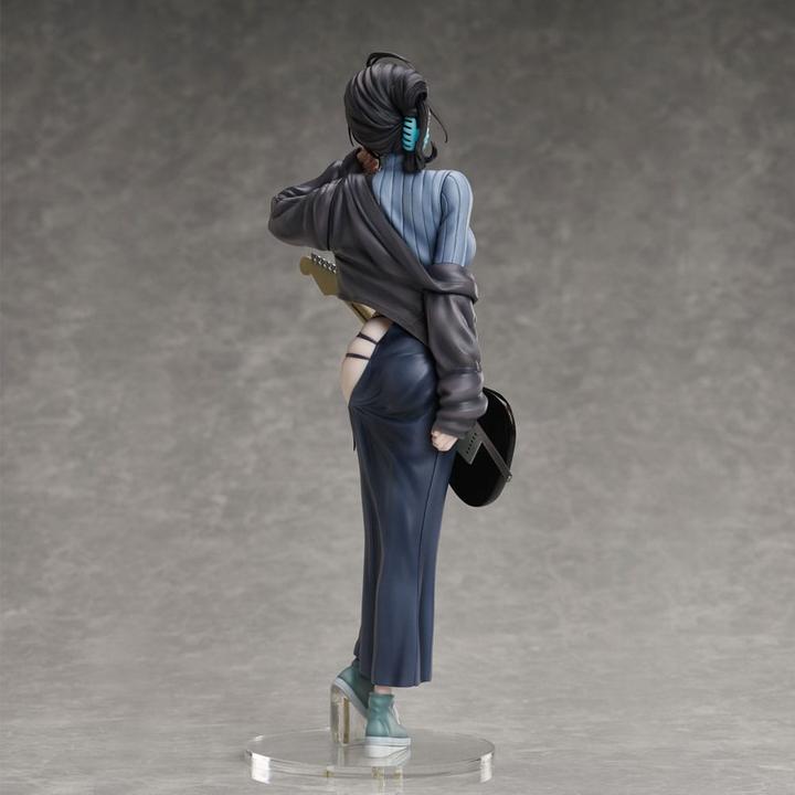 Actual product image Sentinel Juroku Illustration statuette PVC Guitar Meimei Backless Dress 26 cm