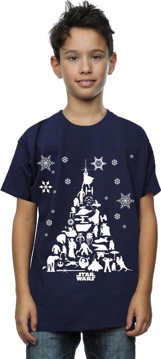 Actual product image Star Wars Boys Christmas Tree T-Shirt (116)
