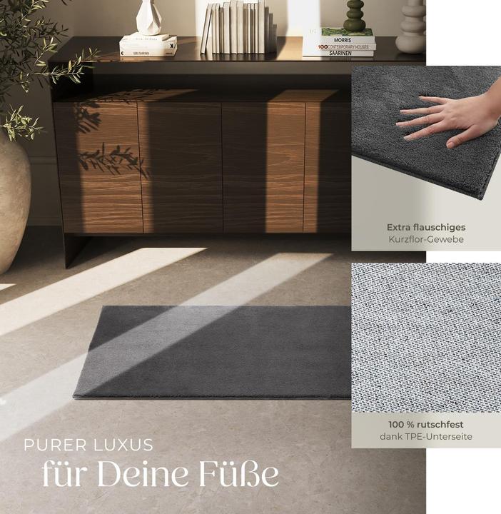 Immagine prodotto tectake Tappeto a pelo corto Soft Zone (60 x 110 cm)