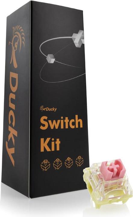 Ducky TTC Gold Pink Switch, mechanical, 3-pin, linear, MX stem, 37g - 110 pieces