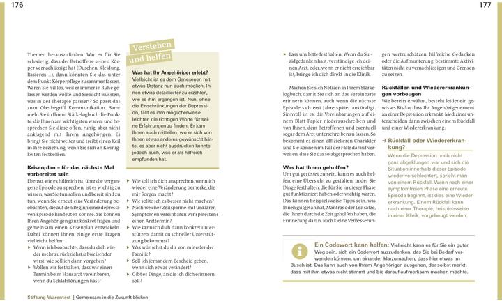 Produktbild Depression. Das Richtige tun (Deutsch, Dr. Christine Hutterer, Prof. Dr. Christine Rummel-Kluge, 2020)