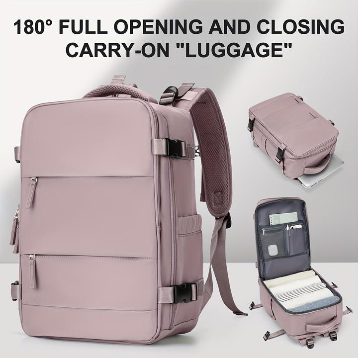 Image du produit Only-Bags.Store Sac à dos de voyage grand volume, sac à main unisexe à la mode avec ouverture à 180°, léger