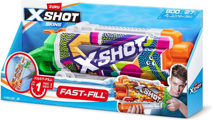Actual product image Xshot X-Shot Water Gun Fast Fill Skins Pump Action, 500ml