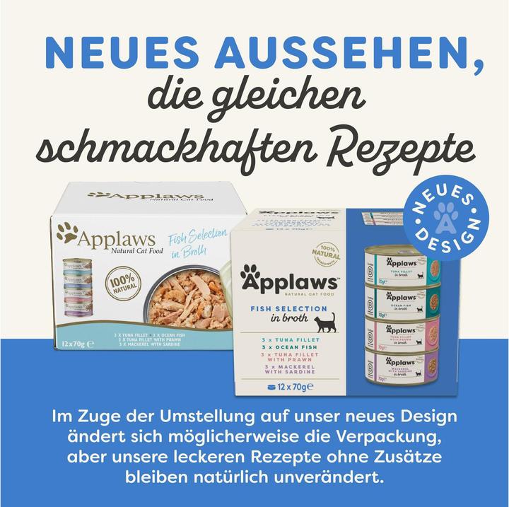 Produktbild Applaws Fisch Multipack (Adult, 12 Stk., 840 g)