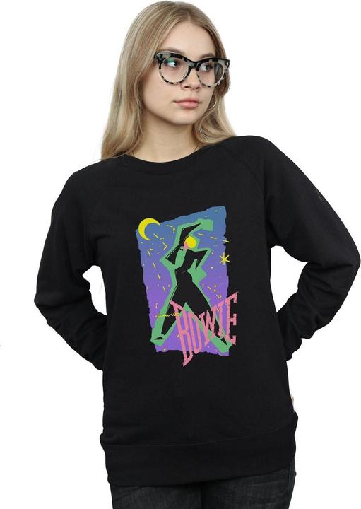 Actual product image David Bowie Womens/Ladies Moonlight Dance Sweatshirt (M)