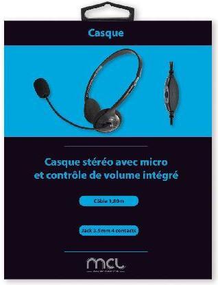 Image du produit MCL Casque Avec Contrôle Du Volume (Filaire)