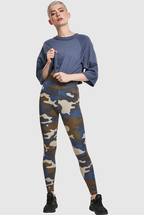 Actual product image Urban Classics Ladies High Waist Camo Tech Leggings (S)