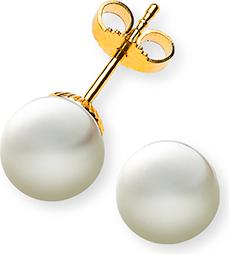 Produktbild Natsumi Schmuck Ohrstecker Perle Gelbgold 18K/750 Ø 8.0-8.5mm (750/18 K Gelbgold)