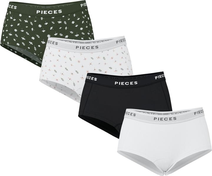 Produktbild Pieces Pclogo Lady 4 Pack Aop/Solid Noos Bc (M, 4er Pack)