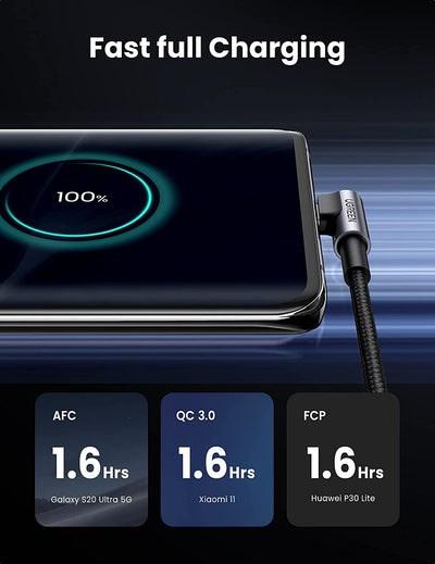 Image du produit Ugreen Câble de données USB-C coudé vers USB-A 2.0 A (2 m, USB 2.0)