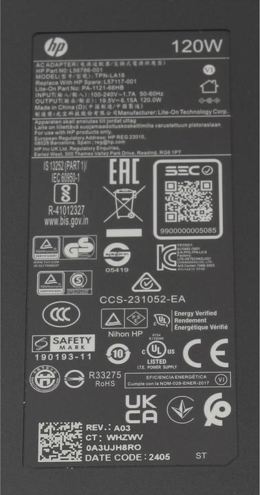 Actual product image Delta ADP-120MH B (120 W)