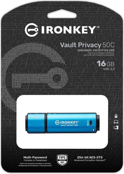 Actual product image Kingston IronKey Vault Privacy 50C (16 GB, USB-C)