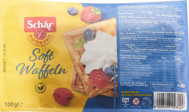 Image du produit Schär Gaufres molles sans gluten (1 pcs, 100 g)
