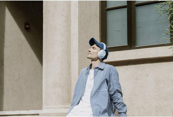 Image du produit OneOdio Handy Over Ear Kopfhörer Bluetooth® Blau Noise Cancelling (ANC, 75 h, Sans fil)