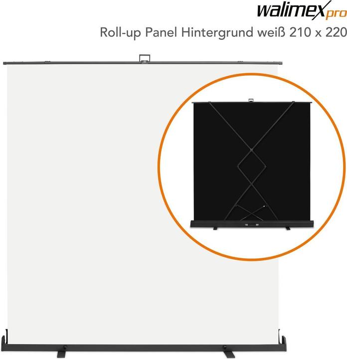 Produktbild Walimex pro Roll-up Panel Hintergrund (210 cm, 220 cm)