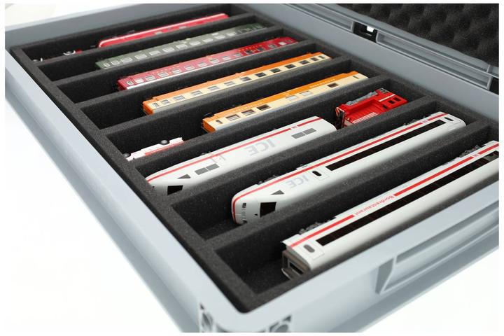 Actual product image Feldherr EB22SET - Euro container for model railways, locomotives and vehicles - 8 bars for H0 gauge - l (Plastic)
