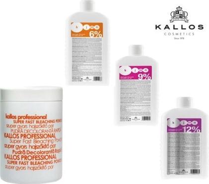 Kallos KJMN Super Fast Blue Bleach Powder mit Developer Cream