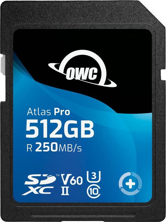 OWC Atlas Pro SDXC V60 UHS-II Memory Card 512GB (512 GB, SDXC, UHS-II)