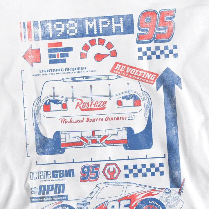 Immagine prodotto Cars 198 MPH Felpa Saetta Mcqueen Adulto Unisex (XXL)