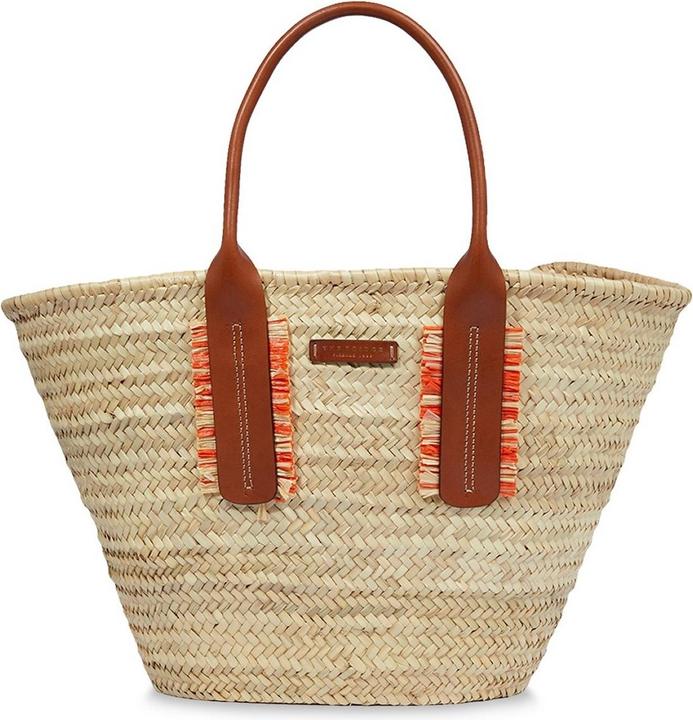 Image du produit The Bridge Clara - Sac de transport en paille et cuir