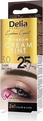 Delia Cosmetics Delia - Crema all'henné per sopracciglia 3.0 Castano scuro 15ml (Lozione corpo, 15 ml)
