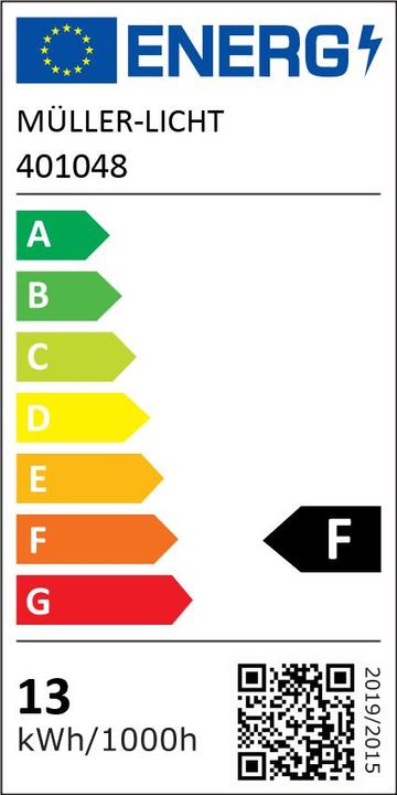 Energie-Label Müller Licht LED Stab R7s 12,5W 1100lm 2700K 118mm (R7s, 12.50 W, 1100 lm, 1 x, F)