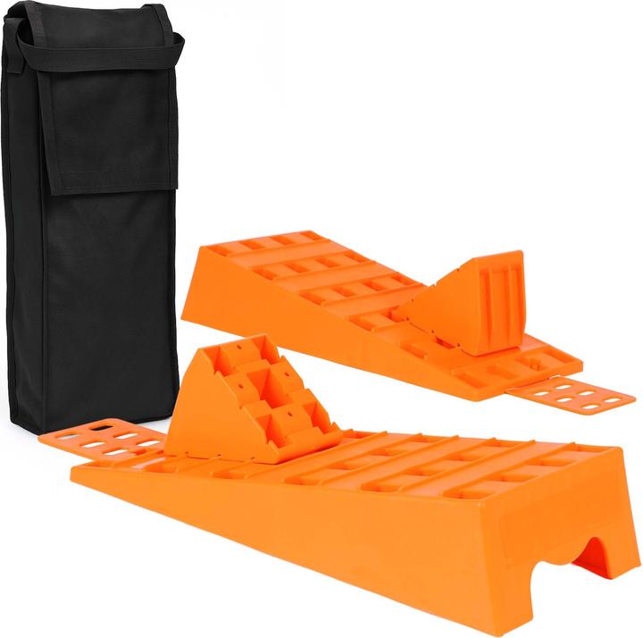 Immagine prodotto Wiltec Auffahrkeil 2er Set Wohnwagen Stufenkeil 3,5t Ausgleichskeil Wohnmobil