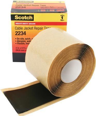 Immagine prodotto 3M Scotch 2234 Mastik (Butyl) sort 51mmx1,8m Ideel til kabelkappe reparation (50.80 mm)